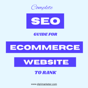 SEO Strategy for Ecommerce websites